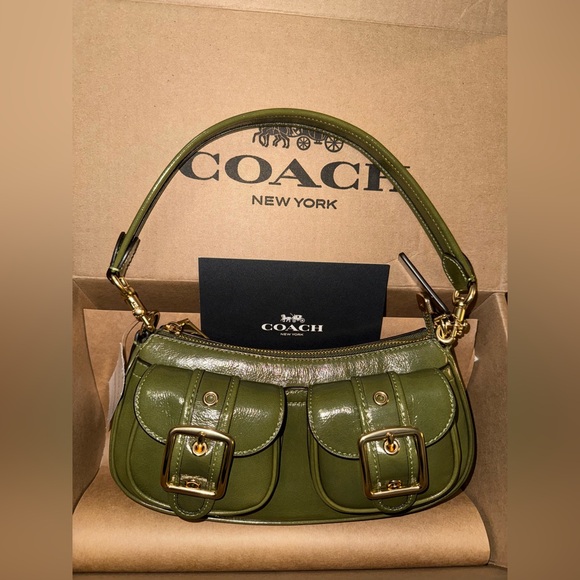 Coach Handbags - Coach Ashton Olive Green Shoulder Bag + dust bag